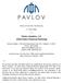 Pavlov Analytics, LLC (DBA Pavlov Financial Planning)