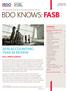 BDO knows: fasb. Full speed ahead! Contents Click a topic for details