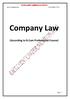 EXCELLENT CAREER SOLUTION Class: B.Com-3 rd Sem. Subject: Company Law. Company Law. (According to B.Com Professional Course) Page 1