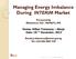 Managing Energy Imbalance During INTERIM Market