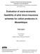 Evaluation of socio-economic feasibility of pilot micro-insurance schemes for cotton producers in Mozambique