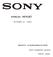 SONY ANNUAL REPORT SONY CORPORATION OCTOBER (SONY KABUSHIKI KAISHA) TOKYO, JAPAN