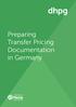 Preparing Transfer Pricing Documentation in Germany