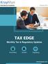 January 2019 TAX EDGE. Monthly Tax & Regulatory Updates. Accounting Taxation Regulatory.