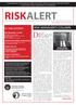 Dear Readers RISK MANAGER S COLUMN IN THIS EDITION