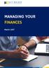 MANAGING YOUR FINANCES. March 2017