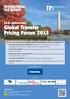 15th anniversary Global Transfer Pricing Forum & 25 September 2015, Park Hyatt Hotel, Washington DC