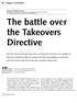 The battle over the Takeovers Directive