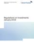 Pension Fund of Credit Suisse Group (Switzerland) Regulations on Investments January 2019