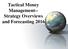 Tactical Money Management-- Strategy Overviews and Forecasting 2016