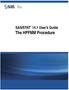 SAS/STAT 14.1 User s Guide. The HPFMM Procedure