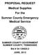 PROPOSAL REQUEST Medical Supplies For the Sumner County Emergency Medical Service