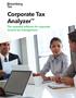 Corporate Tax Analyzer. The essential software for corporate income tax management.
