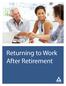 Returning to Work After Retirement