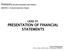 LKAS 01 PRESENTATION OF FINANCIAL STATEMENTS