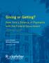 Giving or Getting? New York s Balance of Payments with the Federal Government 2019 REPORT. Laura Schultz Michelle Cummings