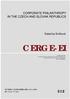 CERGE-EI CORPORATE PHILANTHROPY IN THE CZECH AND SLOVAK REPUBLICS. Katarína Svítková. WORKING PAPER SERIES (ISSN ) Electronic Version
