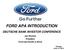 FORD APA INTRODUCTION