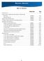 MUNICIPAL SERVICES TABLE OF CONTENTS