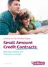 Small Amount Credit Contracts (Pay Day Lending and Consumer Leasing)