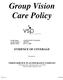 Group Vision Care Policy