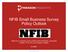 NFIB Small Business Survey Policy Outlook