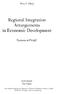 Regional Integration Arrangements in Economic Development
