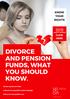 DIVORCE AND PENSION YOU SHOULD KNOW. YOUR RIGHTS CLICK HERE. Written by Bertus Preller. a divorce law specialist in plain language