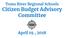 Toms River Regional Schools Citizen Budget Advisory Committee. April 19, 2018