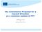 The Commission Proposal for a Council Directive on a common system of FTT