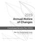 2019 Annual Notice of Changes
