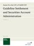 Guideline Settlement and Securities Account Administration