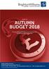 GUIDE TO AUTUMN BUDGET 2018 THE KEY ANNOUNCEMENTS FOR INDIVIDUALS, BUSINESSES AND EMPLOYERS. Helping you make informed decisions