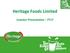 Heritage Foods Limited. Investor Presentation FY17