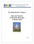 Tax Administrator s Report: Sales and Taxation of Alcoholic Beverages in Rhode Island