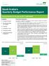 Saudi Arabia s Quarterly Budget Performance Report