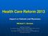 Health Care Reform 2013