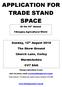 APPLICATION FOR TRADE STAND SPACE