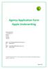 Agency Application Form Apple Underwriting