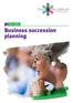 KEY GUIDE. Business succession planning