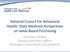 National Council For Behavioral Health: State Medicaid Perspectives on Value-Based Purchasing