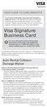 Visa Signature Business Card