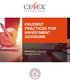 PRUDENT PRACTICES FOR INVESTMENT ADVISORS. Maintaining a fiduciary standard of care
