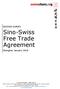 Sino-Swiss Free Trade Agreement