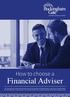 Financial Adviser. How to choose a