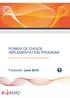 POWER OF CHOICE IMPLEMENTATION PROGRAM INDUSTRY PLAN RISK & ISSUE MANAGEMENT