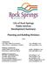 City of Rock Springs Public Services Development Summary: Planning and Building Divisions