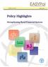 Module 028. Policy Highlights. Strengthening Rural Financial Systems