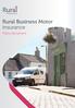Rural Business Motor insurance. Policy document