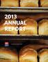 2013 Annual Report. Canada Bread Company, Limited